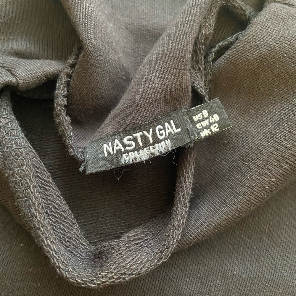 Nasty Gal Ruched Side Sweatshirt Dress - Picture 6 of 7